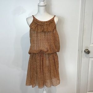 MARC JACOBS SILK BOHO HIPPIE FESTIVAL FLORAL SEMI SHEER MINI DRESS SZ 8 NWT